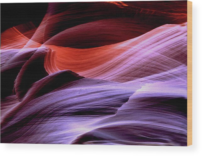 Southwest Landscapes Wood Print featuring the photograph Antelope Canyon Waves by Joe Hoover