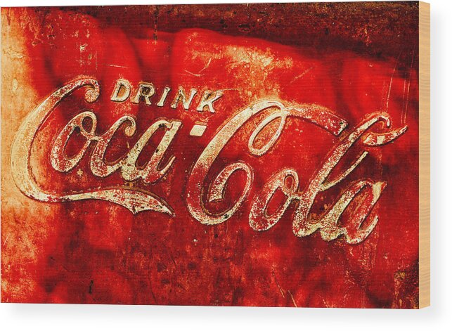 Ice Box Wood Print featuring the photograph Antique Coca-Cola Cooler by Stephen Anderson