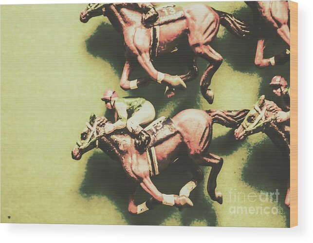 Sport Wood Print featuring the photograph Antique race by Jorgo Photography