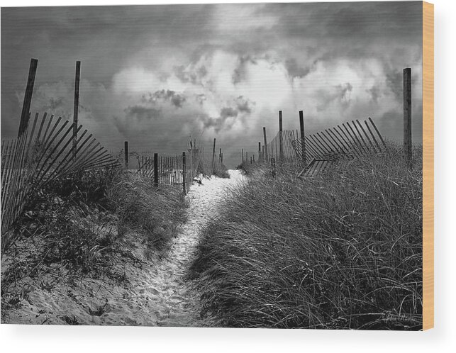Storm Wood Print featuring the photograph Approaching Storm by John Rivera