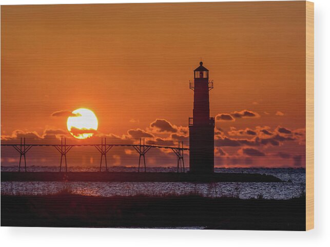 Sunrise Wood Print featuring the photograph April Morn by Patti Raine