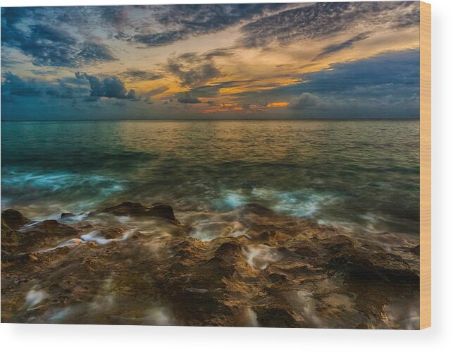 Pristine Wood Print featuring the photograph Aquamarine by Amanda Jones