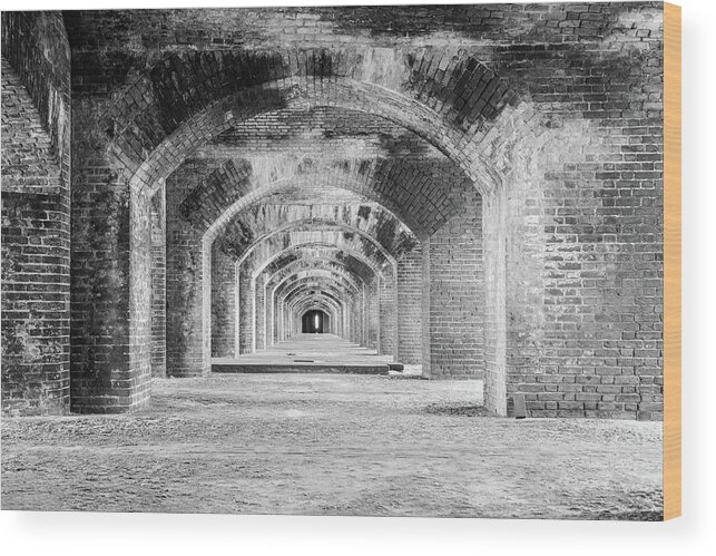 Photosbymch Wood Print featuring the photograph Arches, Ft Jefferson by M C Hood