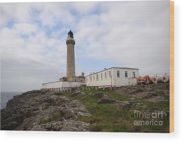 Ardnamurchan Point Wood Print featuring the photograph Ardnamurchan Point by Smart Aviation