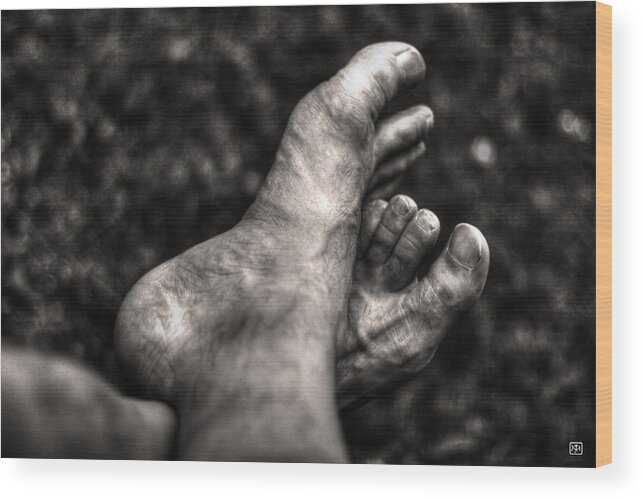 Feet Wood Print featuring the photograph At Rest by John Meader