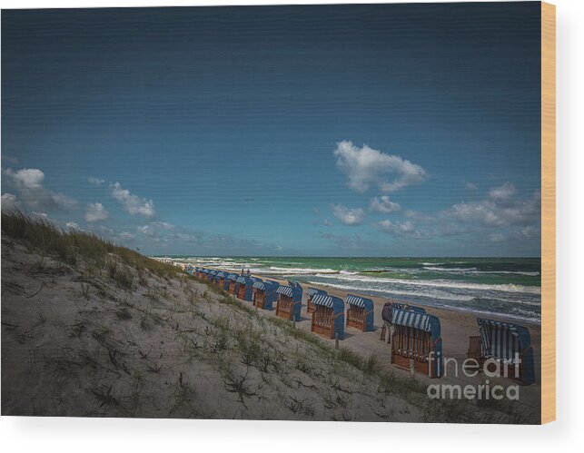 Baltic Sea Wood Print featuring the photograph At the Baltic Sea by Eva Lechner