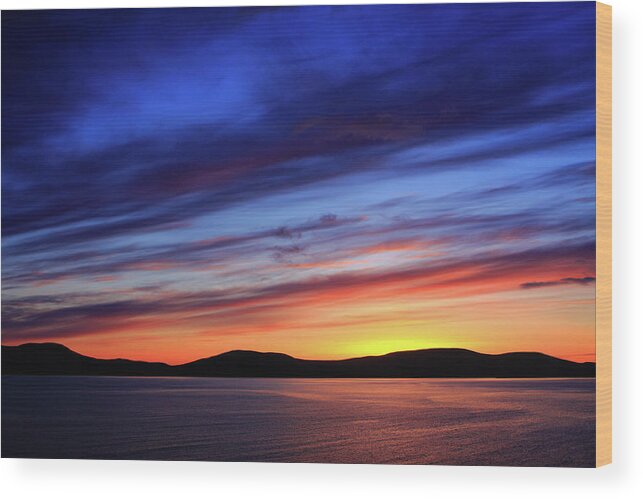 Ireland Wood Print featuring the photograph Closing Of The Day by Aidan Moran