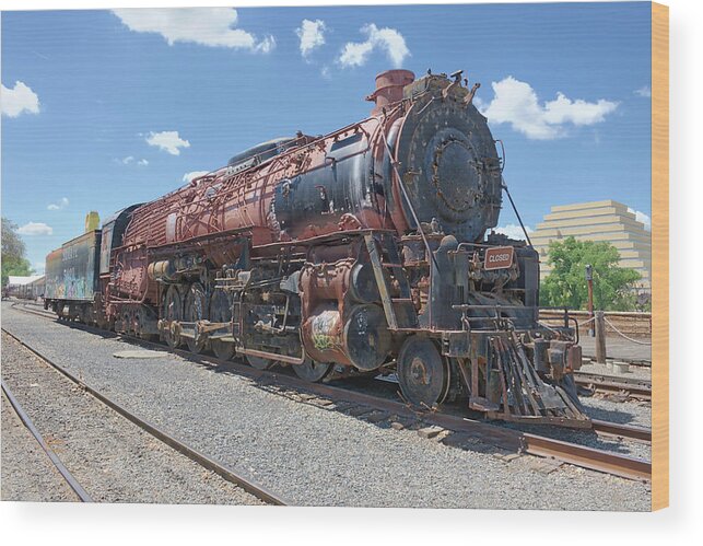 2-10-4 Wood Print featuring the photograph Atsf 5021 by Jim Thompson