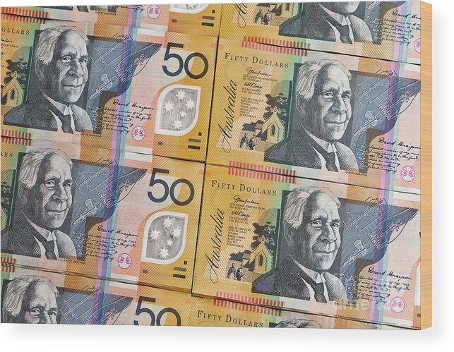 Australian Wood Print featuring the photograph Aussie Dollars 08 by Rick Piper Photography