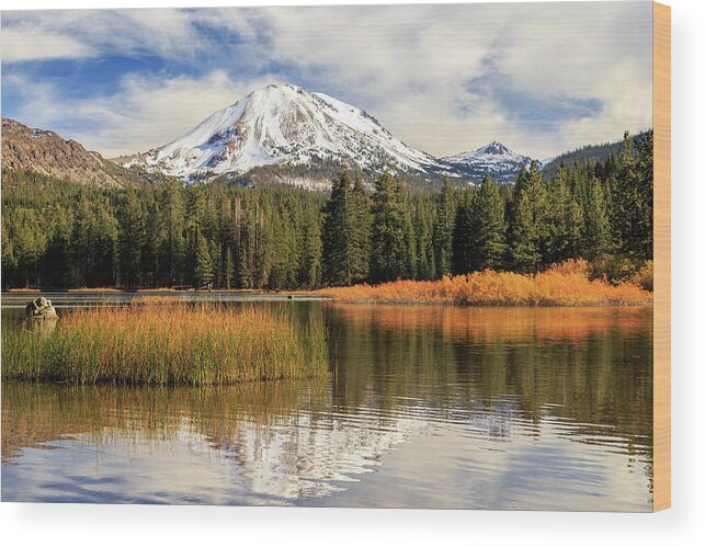 Autumn Wood Print featuring the photograph Autumn At Mount Lassen by James Eddy