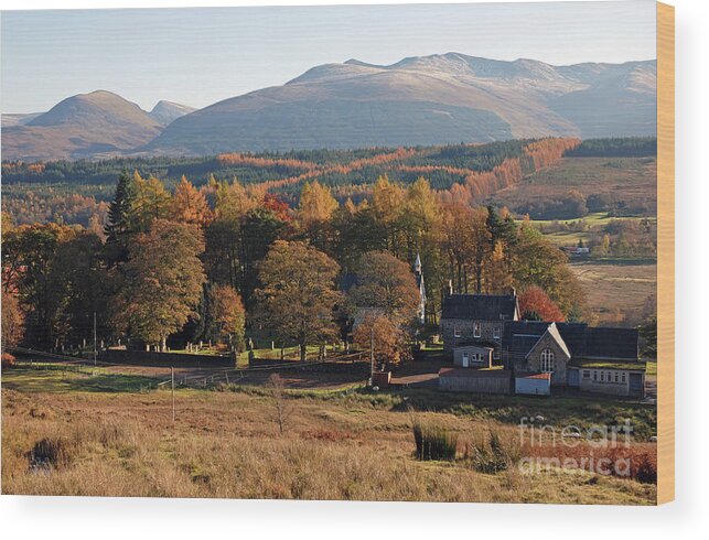 Autumn Wood Print featuring the photograph Autumn at Spean Bridge - Lochaber - Scotland by Phil Banks
