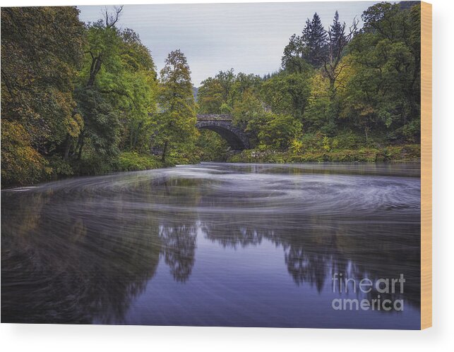 Autumn Wood Print featuring the photograph Autumn Betws y Coed by Ian Mitchell
