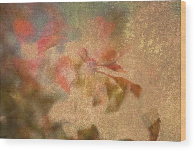 Coral Wood Print featuring the digital art Autumn Fugue by Cheryl Charette