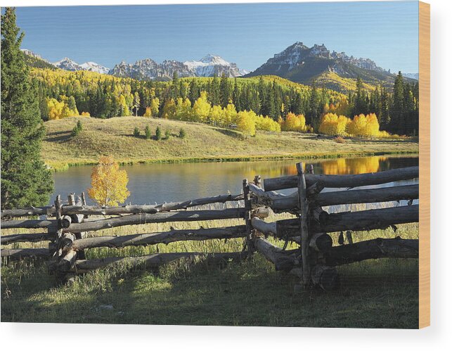 Colorado Wood Print featuring the photograph Autumn Serenade by Eric Glaser