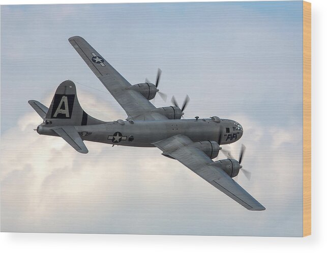 Boeing Wood Print featuring the photograph B-29 Superfortress by Bill Lindsay