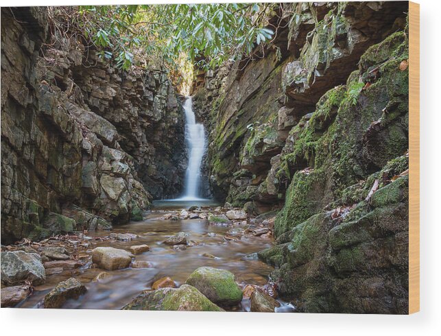 Baileys Falls Wood Print featuring the photograph Baileys Falls by Chris Berrier