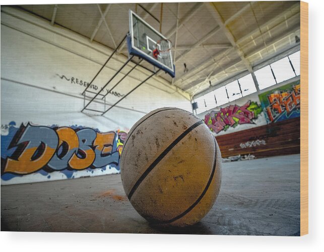 Basketball Wood Print featuring the photograph Ball Is Life by Mike Dunn