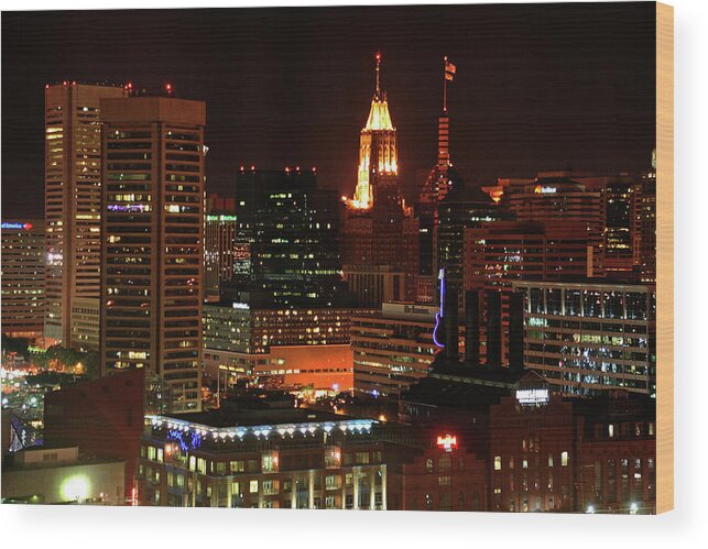 Baltimore Wood Print featuring the photograph Baltimore, Maryland by Richard Krebs