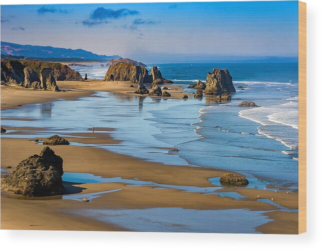 Oregon Wood Print featuring the photograph Bandon Beach by Darren White