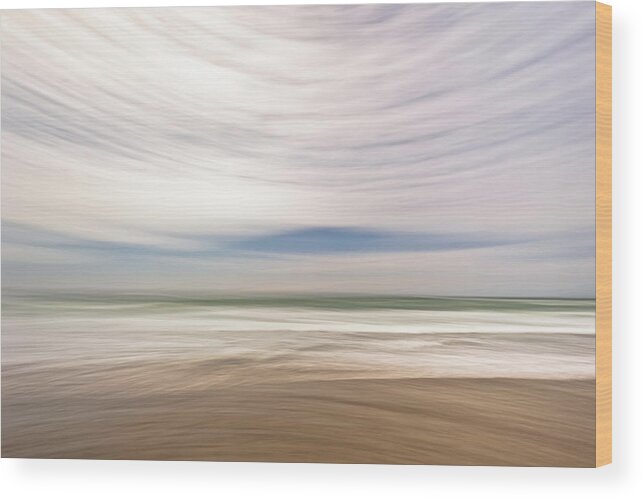 Solana Beach Wood Print featuring the photograph Barrel Roll - Solana Beach by Alexander Kunz