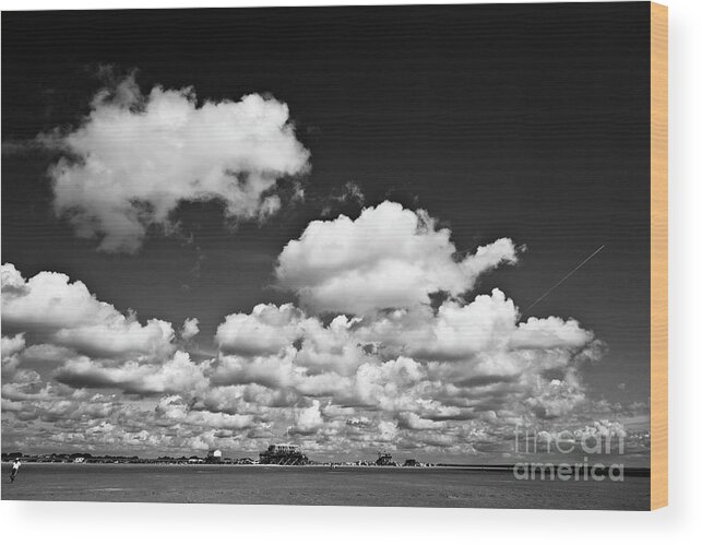 Heiko Wood Print featuring the photograph Beach Far and Wide by Heiko Koehrer-Wagner