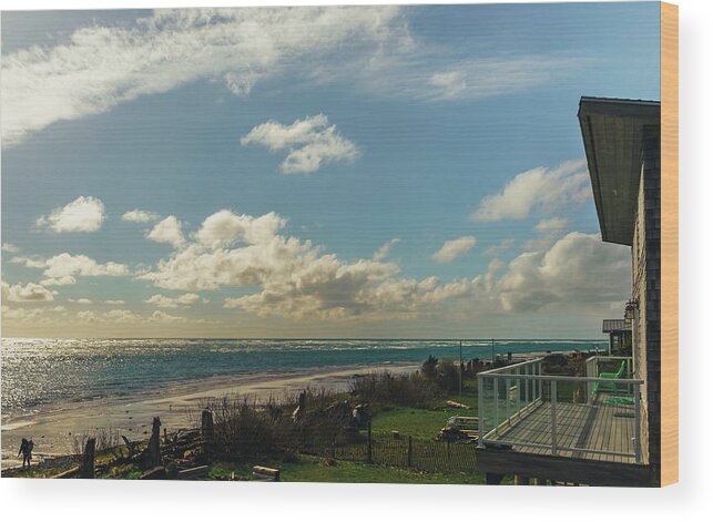 North America Wood Print featuring the photograph Beach House by Nisah Cheatham