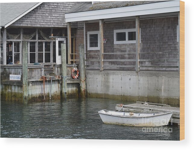 Water Wood Print featuring the photograph Beals Lobster Pound by Barrie Stark