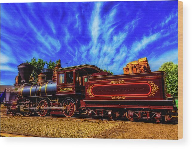 Locomotive Wood Print featuring the photograph Beautiful Locomotive Glenbrook by Garry Gay
