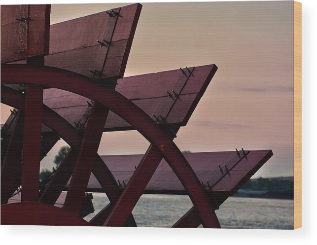 Paddle Wheel Wood Print featuring the photograph Beauty Of Propulsion by Eugene Campbell