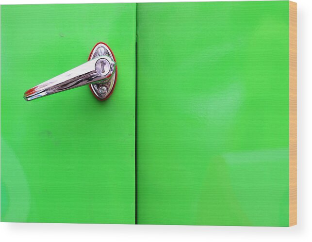 Green Surface Wood Print featuring the photograph Behind the Door of Jealousy by Prakash Ghai