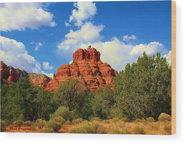 Arizona Wood Print featuring the photograph Bell Rock by John Handfield