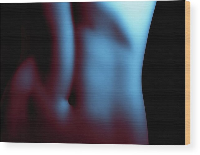Nude Wood Print featuring the photograph Belly by Kai Oberhauser