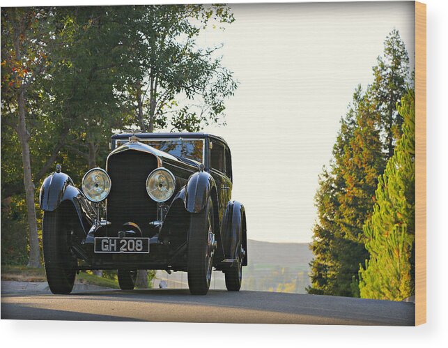 Bentley Wood Print featuring the photograph Bentley Speed 6 Corsica by Steve Natale