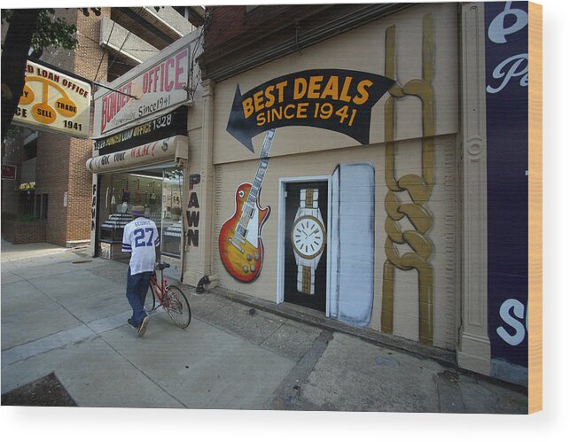 Pawn Shop Wood Print featuring the photograph Best Deals Since 1941 A by Joseph C Hinson