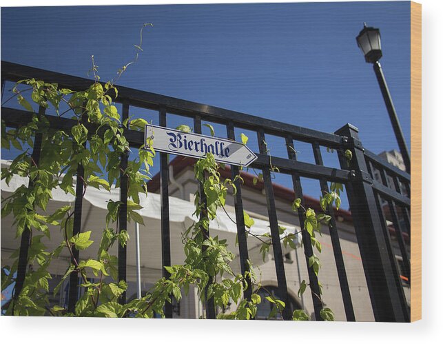 Bierhalle Wood Print featuring the photograph Bierhalle by Darrell Foster