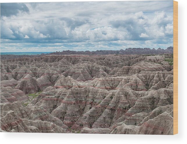 Big Badlands Overlook Wood Print featuring the photograph Big Overlook Badlands National Park by Kyle Hanson