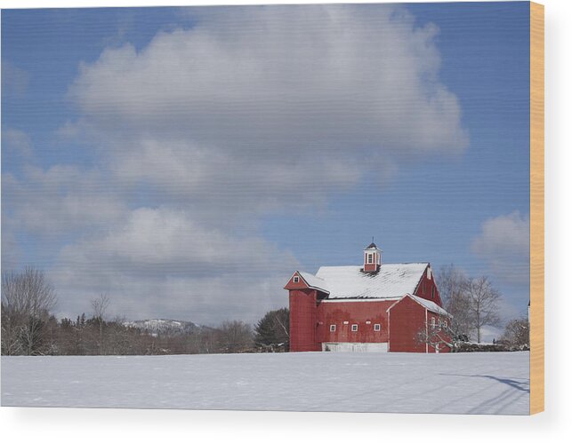 Landscape Wood Print featuring the photograph Big Sky Farm by Doug Mills