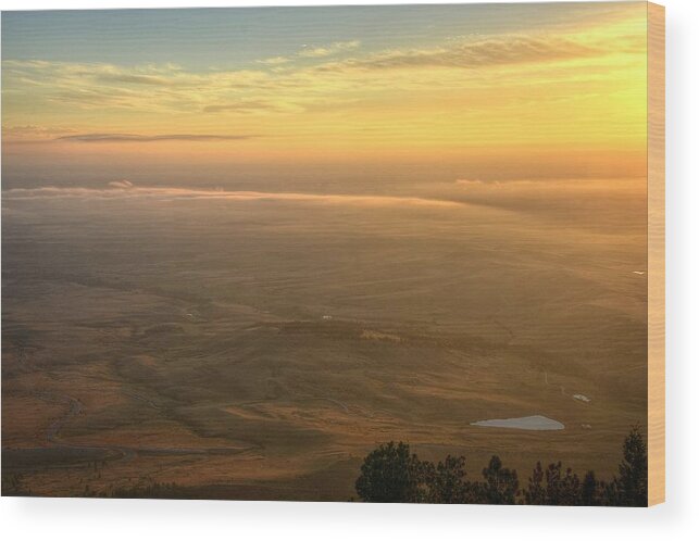 Bighorn Wood Print featuring the photograph Bighorn Sunrise by Fiskr Larsen