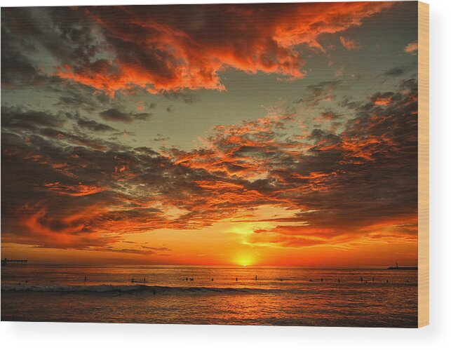 Sunset Wood Print featuring the photograph Bittersweet by Mike Trueblood