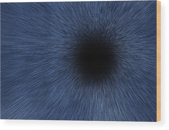Stars Wood Print featuring the digital art Black Hole by Pelo Blanco Photo