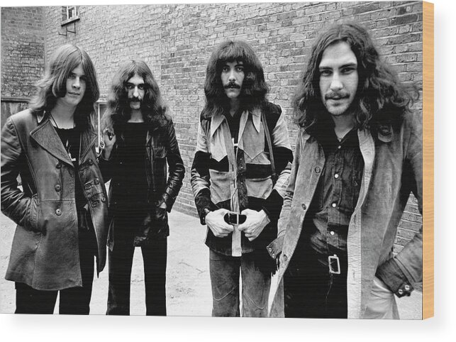Black Sabbath Wood Print featuring the photograph Black Sabbath 1970 #4 by Chris Walter