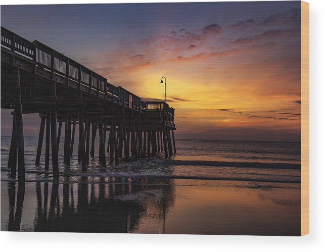 Sunrise Wood Print featuring the photograph Blood Orange Morn by Pete Federico