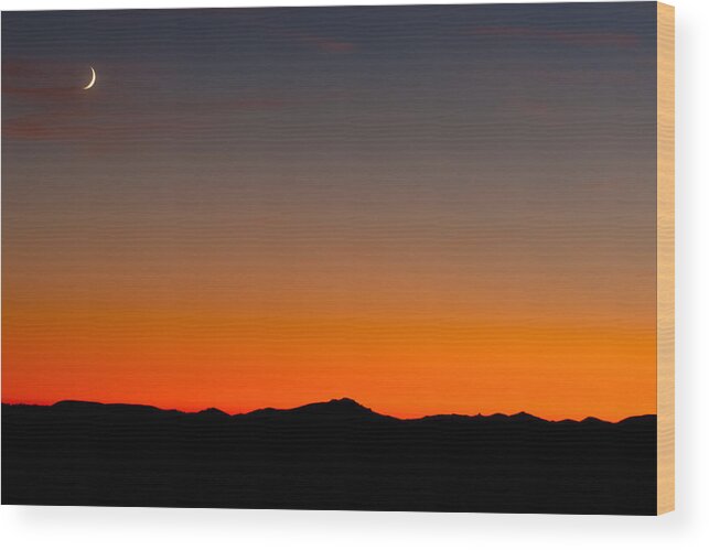 Sunset Wood Print featuring the photograph Blue Ridge Parkway sunset by David Freuthal