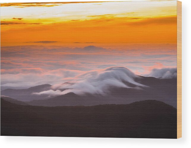 Photography Wood Print featuring the photograph Blue Ridge Valley Of Clouds by Serge Skiba