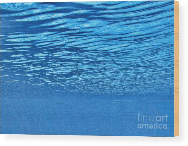 Abstracts Wood Print featuring the photograph Blue Skies by Marilyn Cornwell