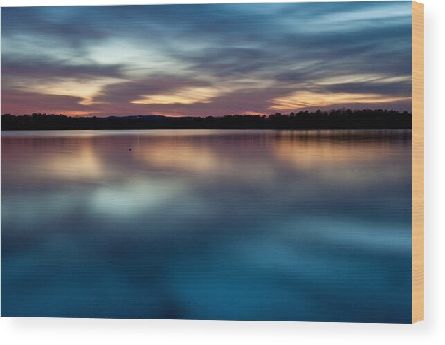 Arkansas Wood Print featuring the photograph Blue Skies Of Reflection by Jonas Wingfield