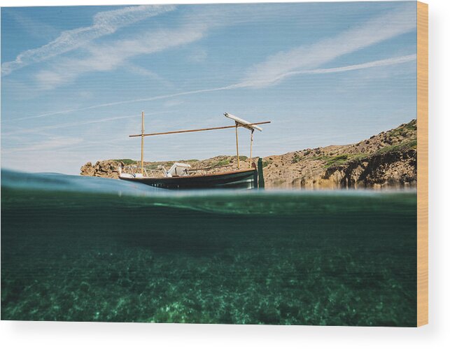 Calm Wood Print featuring the photograph Boat V by Gemma Silvestre