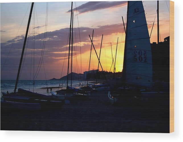 Boats Wood Print featuring the photograph Boats at Rest by Bob Gardner