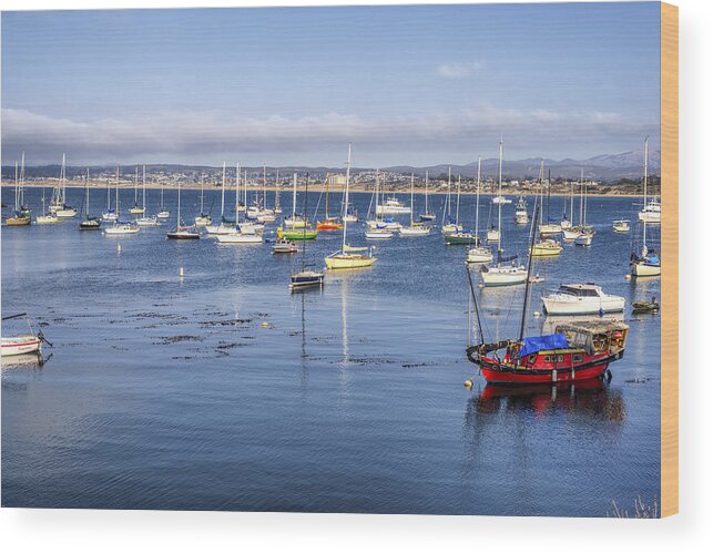 Monterey Bay Wood Print featuring the photograph Colorful Monterey Bay by Joseph S Giacalone