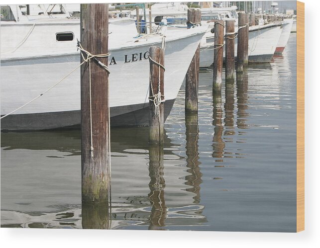 Boats Wood Print featuring the photograph Boats by Jeff Floyd CA